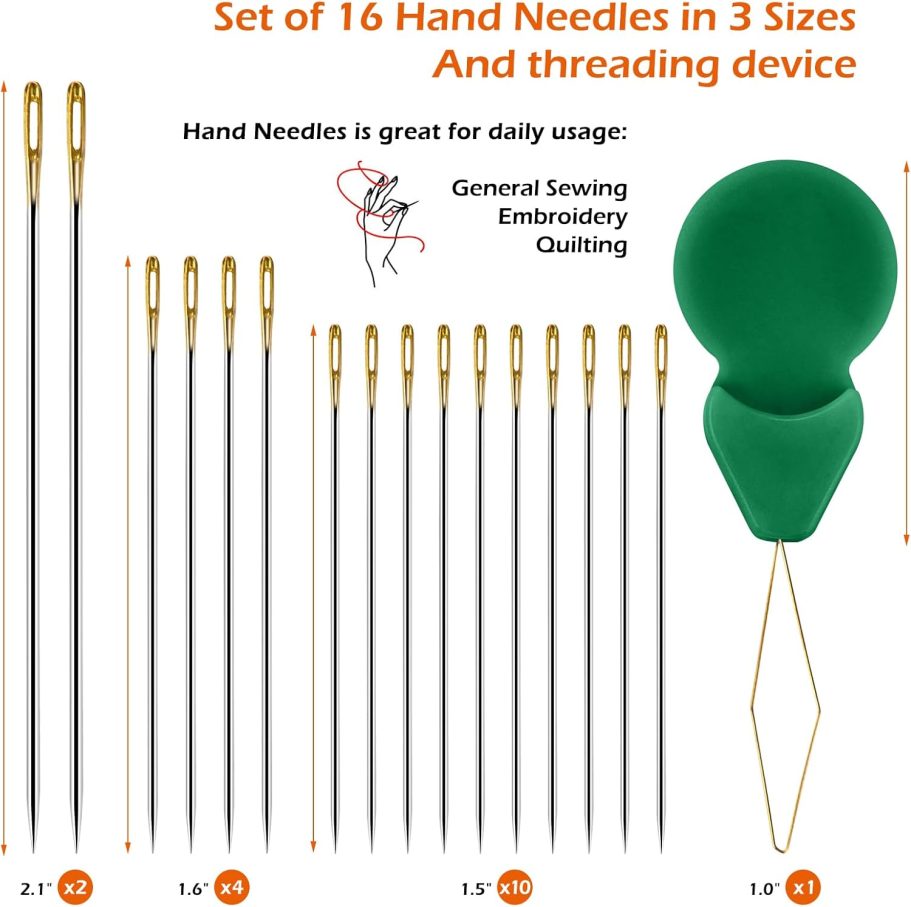 12 Color Sewing Thread Kit, Needle and Polyester Threads Small kit, with Needle Threader for Hand & Machine, DIY and Home - Image 3