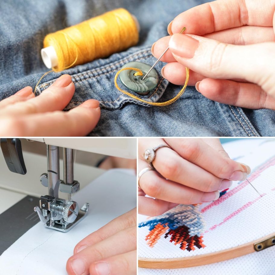 12 Color Sewing Thread Kit, Needle and Polyester Threads Small kit, with Needle Threader for Hand & Machine, DIY and Home - Image 5