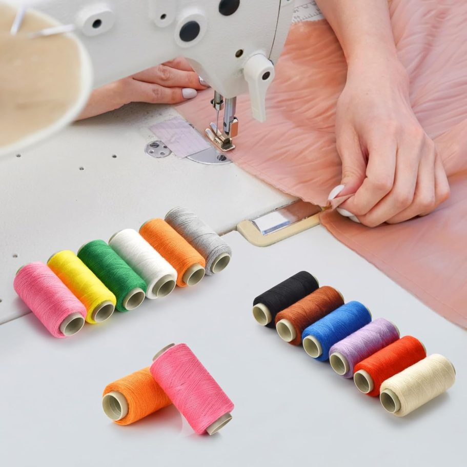12 Color Sewing Thread Kit, Needle and Polyester Threads Small kit, with Needle Threader for Hand & Machine, DIY and Home - Image 7