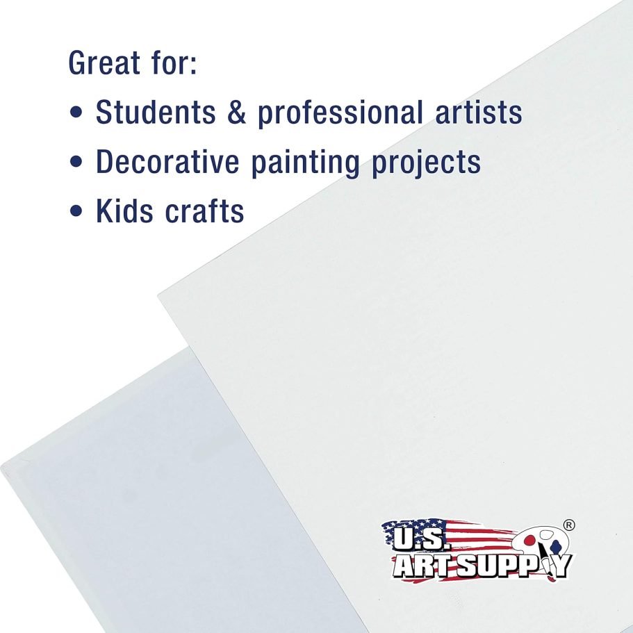 U.S. Art Supply Multi-Pack 6-Ea of 3x5, 4x6, 5x7 & 8x10 inch Professional Quality Small Artist Canvas Panel Board Assortment Pack (24 Total Panel Boards) - Image 6